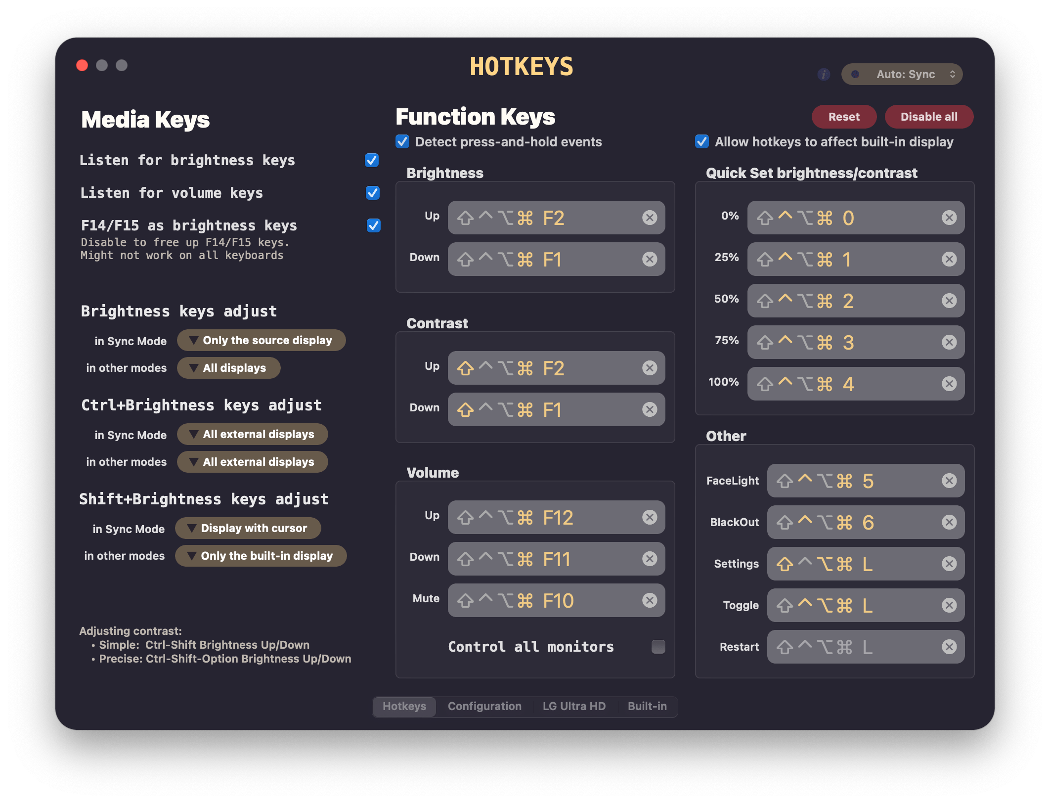 lunar hotkeys page