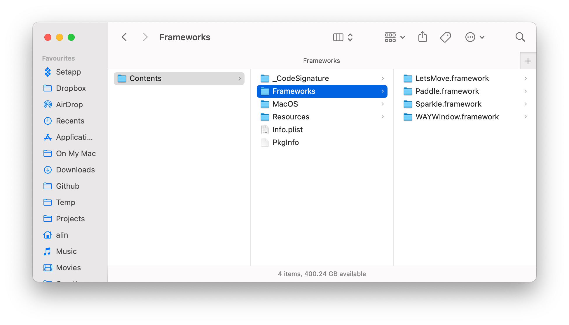 Lunar without Electron framework inside